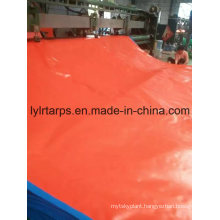 Durable Heavy-Duty PE Tarpaulin Cover, Blue/Orange Tarpaulin Sheet